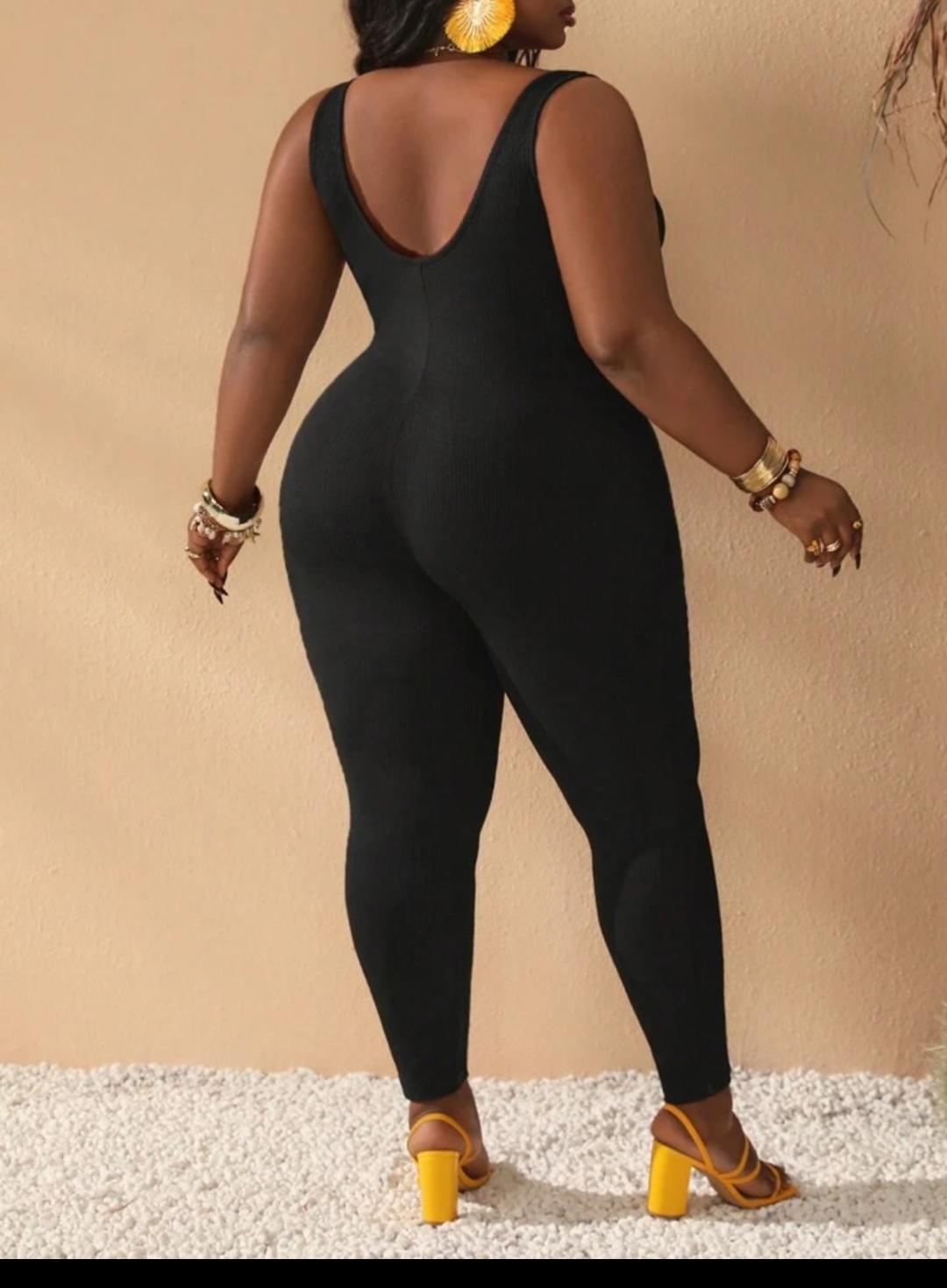 Plus size jump suit