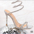 Size 8 rhinestoned ladies shoes
