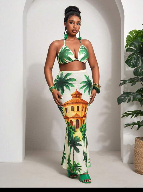 0xl two peice beach wear