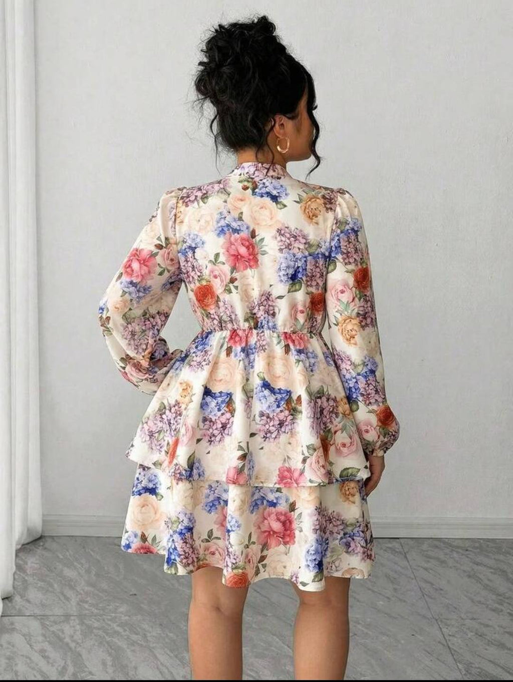 Plus size floral dress