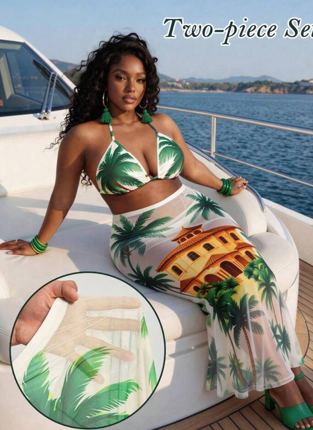 0xl two peice beach wear