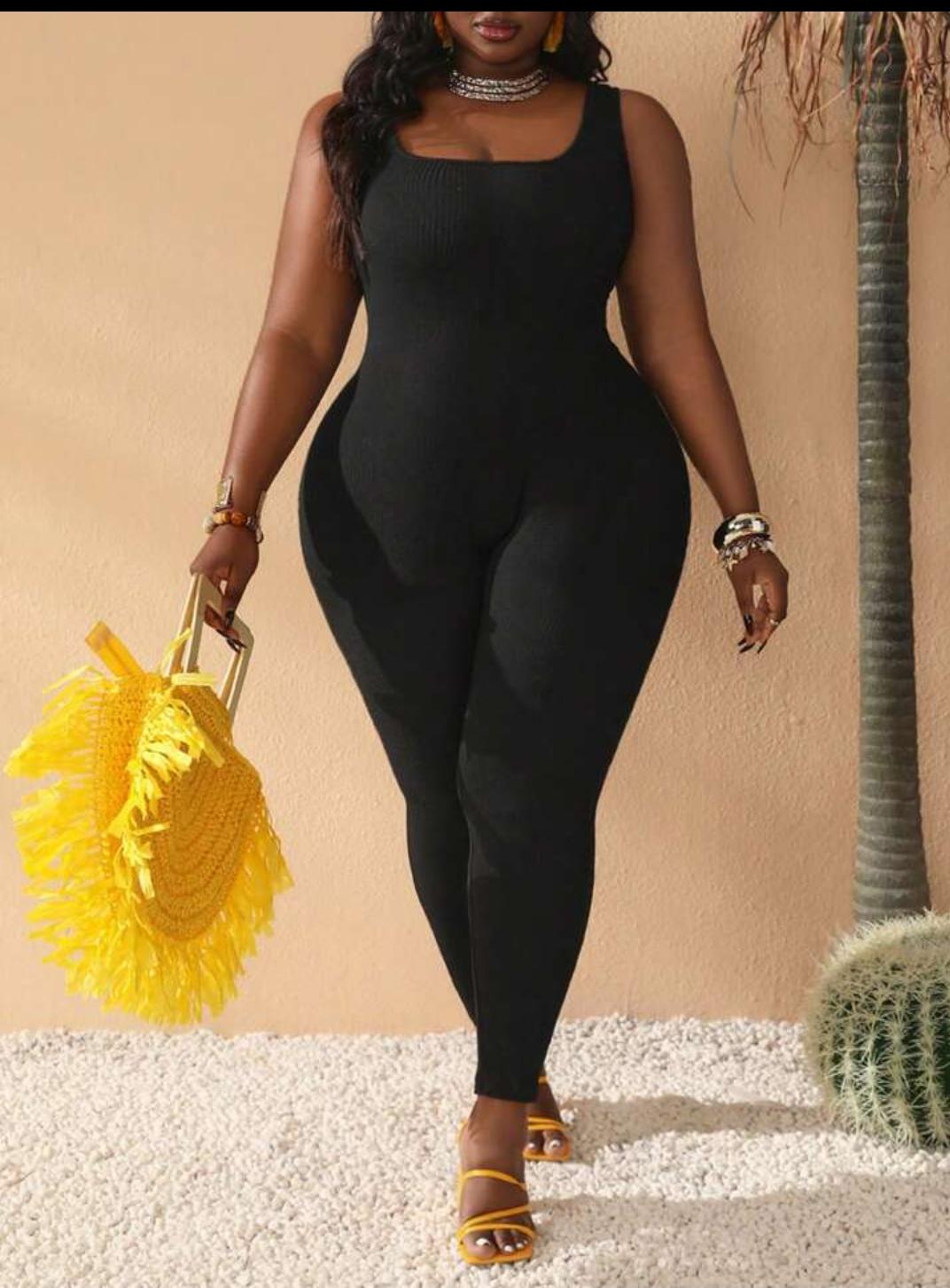 Plus size jump suit