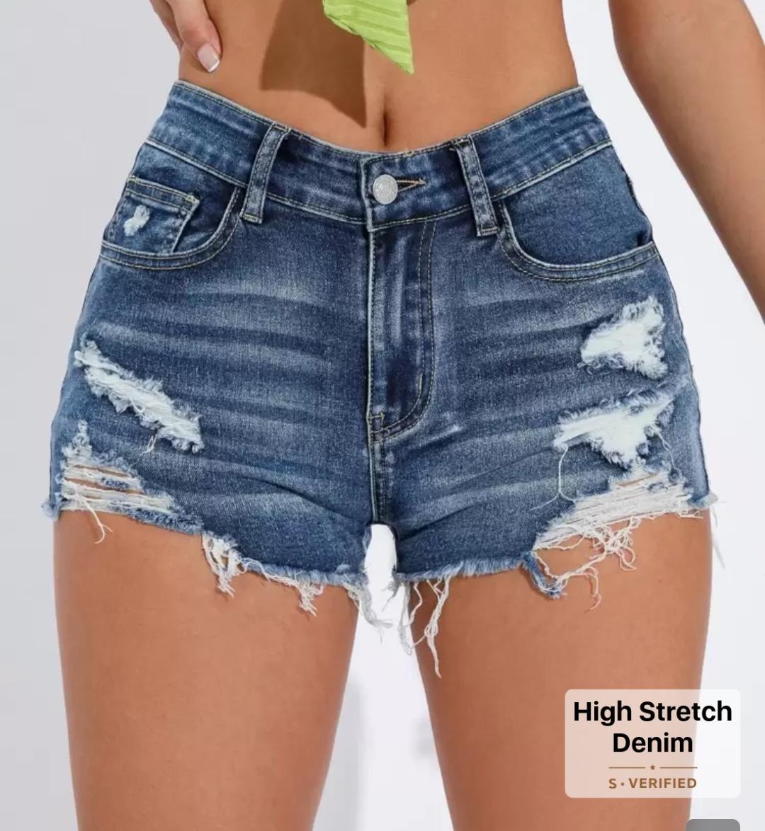 Medium denim shorts